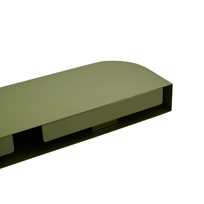 Wandplank Disk - Groen - Metaal - 70x7x20cm (BxHxD)