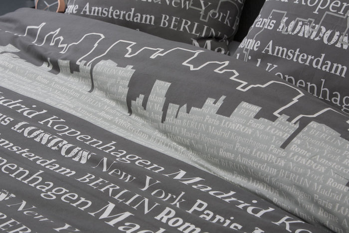 Ten Cate Katoenen Dekbedovertrek - 240x200|220 - Skyline Taupe