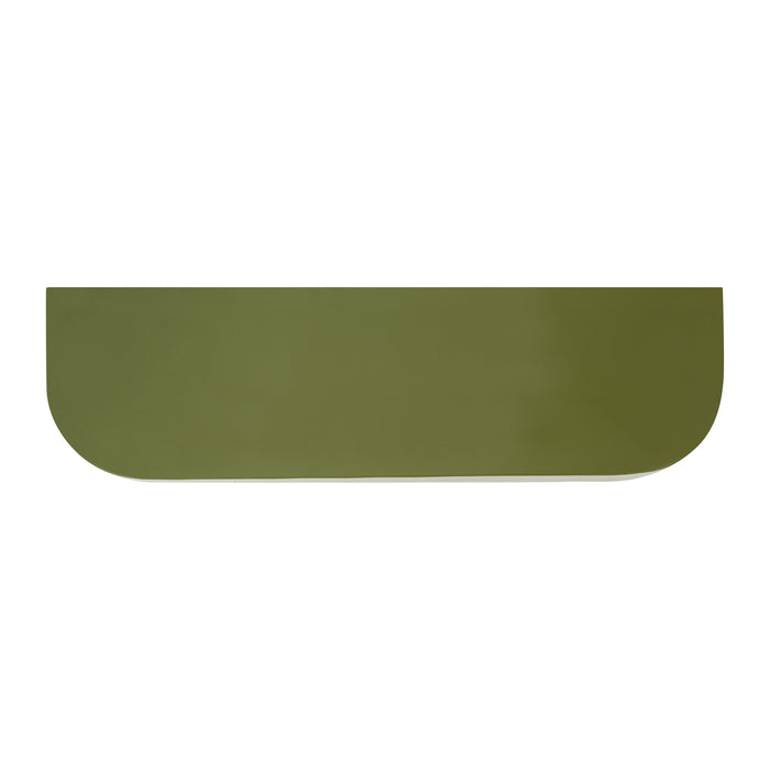 Wandplank Disk - Groen - Metaal - 50x7x20cm (BxHxD)