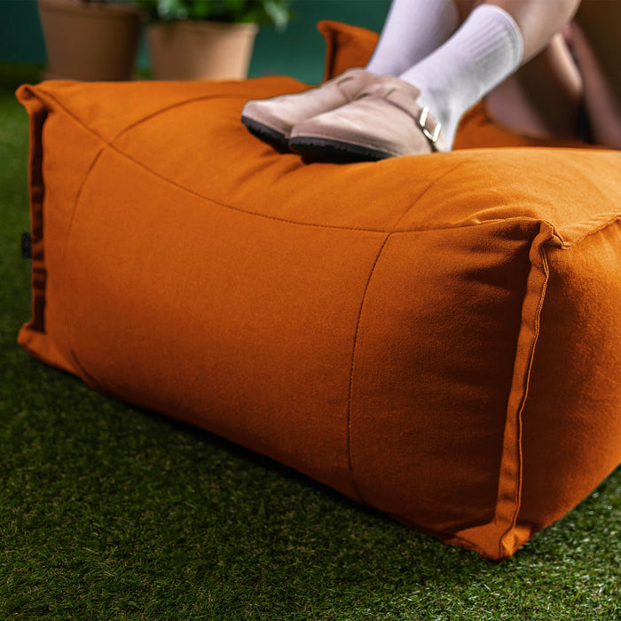 icon Alto Zitzak Fauteuil met Poef - Olefin Binnen en Buiten - Oranje