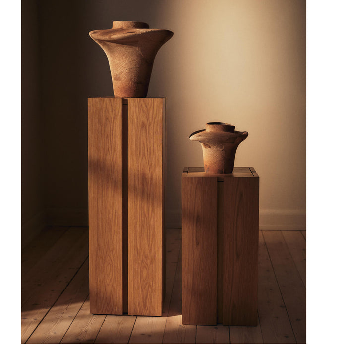 Ferm Living Evio Vaas H 22 cm - Burnt Umber