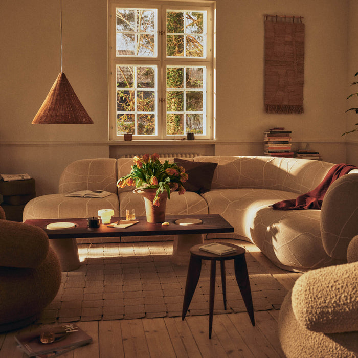 Ferm Living Evio Vaas H 35 cm - Burnt Umber