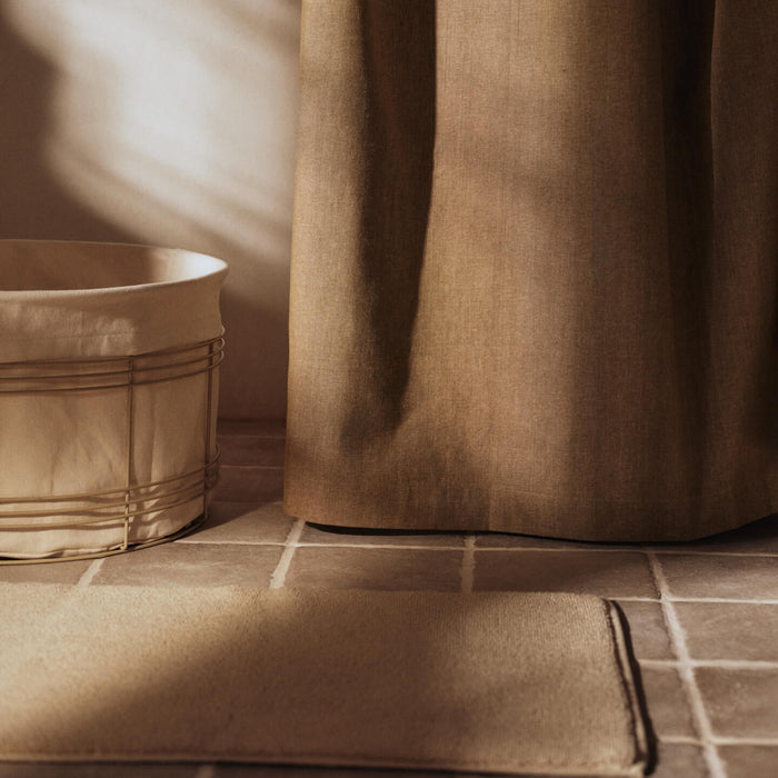 Ferm Living Fio Wasmand - Low - Cashmere / Natural