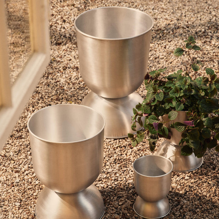 Ferm Living Hourglass Bloempot - Large - Aluminium