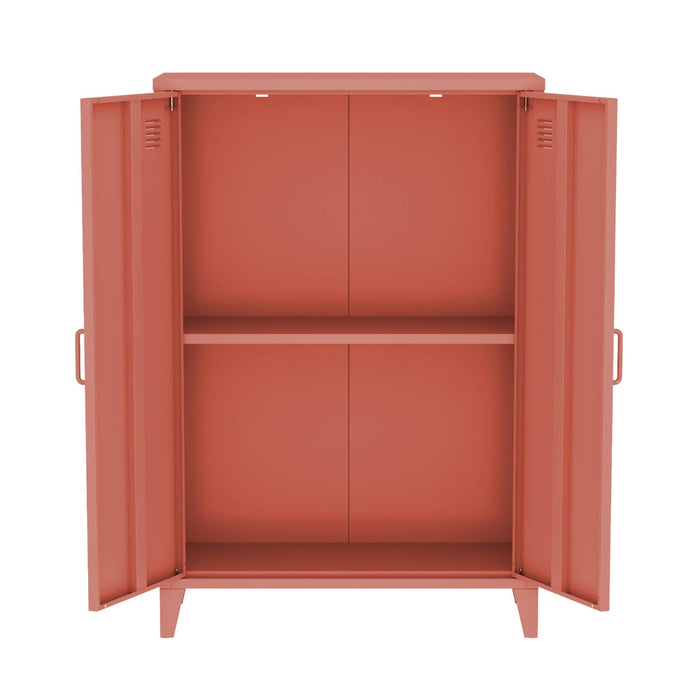 sweeek - Industriële metalen kast 2 deuren