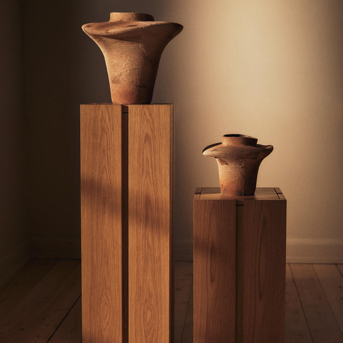 Ferm Living Evio Vaas H 35 cm - Burnt Umber