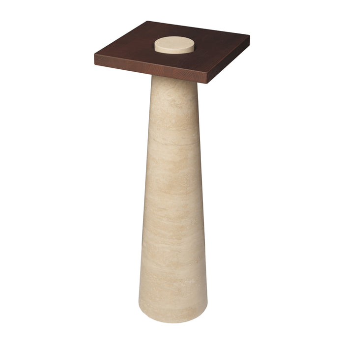 Ferm Living Grova Pedestal Sokkel - Travertine