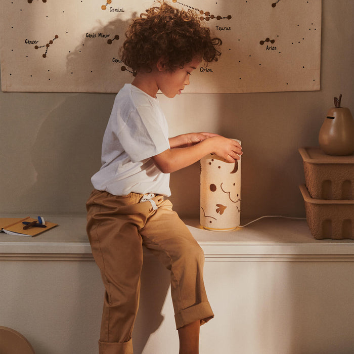 Ferm Living Skye Tafellamp - Natural / Bronze