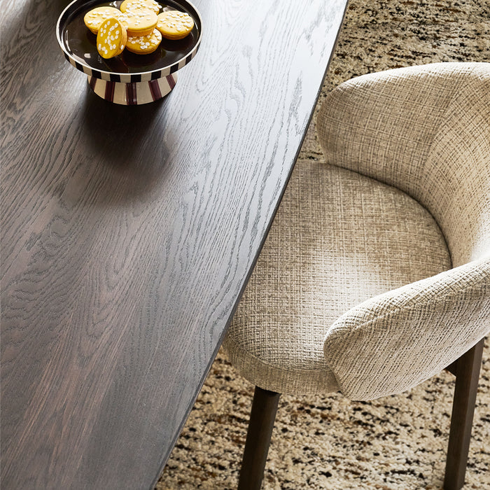 by fonQ Oakline Curve Eettafel B 180 cm - Mystic Brown