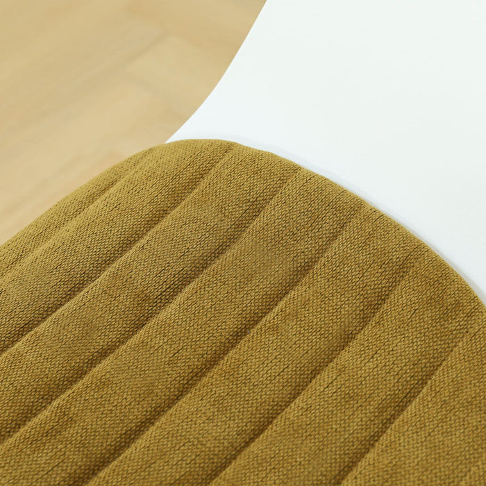 Nolon Nena-Liz Eetkamerstoel Wit met Mosgroen Zitkussen - Walnoot