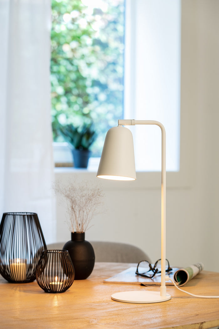 Light & Living Tafellamp Kiara - Mat Wit - 26,5x16x49 cm