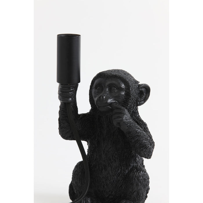 Light & Living Tafellamp Monkey - Zwart - 13x12,5x23,5cm