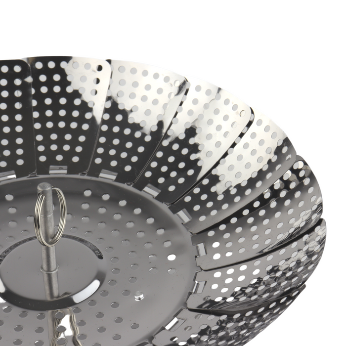 Orange85 Stoommandje RVS 23 x 6 cm Rond Grijs Stoominzet Eten Warmh...