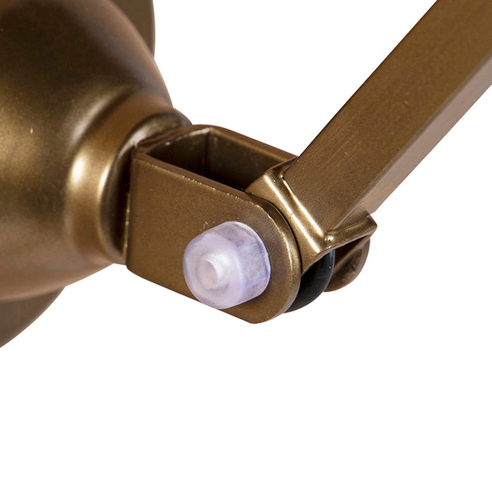 QAZQA Industriële wandlamp messing verstelbaar - Avon