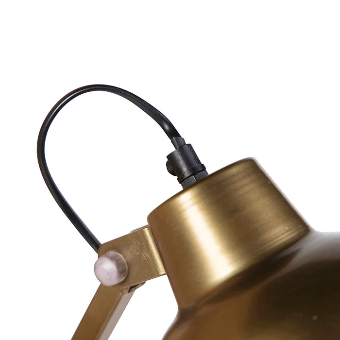 QAZQA Industriële wandlamp messing verstelbaar - Avon