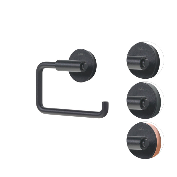 Tiger Urban Toiletrolhouder zonder Klep - Zwart