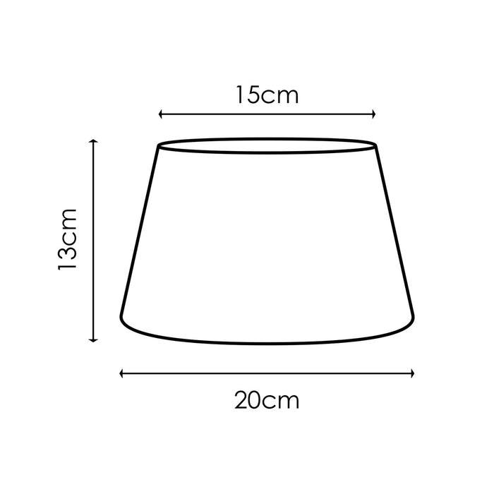 Home Sweet Home Lampenkap Largo rond taupe - B:20xD:20xH:13cm