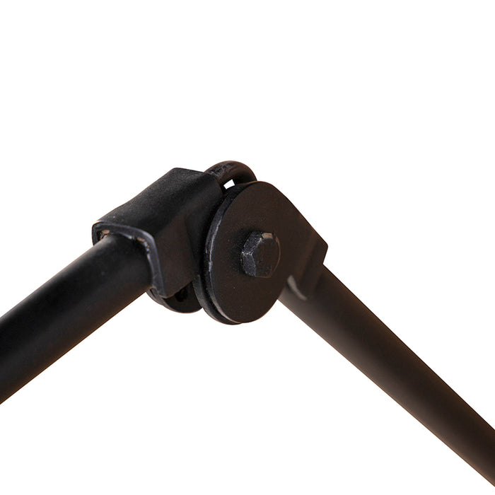 QAZQA Industriële wandlamp zwart verstelbaar - Wye