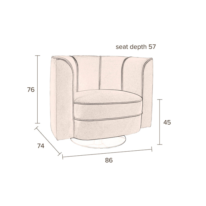Dutchbone Flower Fauteuil