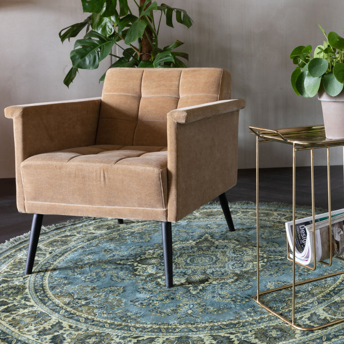 Dutchbone Bodega Vloerkleed Ø 175 cm - Groen