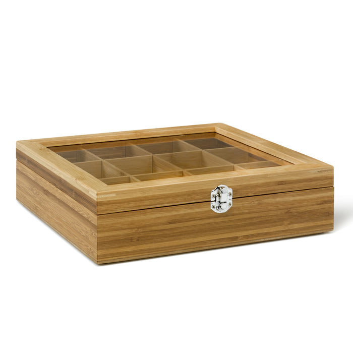 Bredemeijer Theedoos Bamboe 12-vaks - Naturel