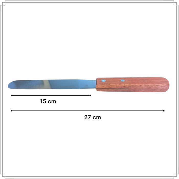 OTIX Glaceermes Paletmes Houten Handvat RVS Spatel 27cm Bakken en K...