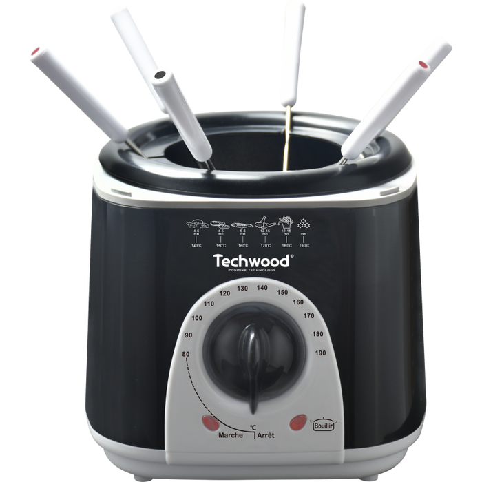 Techwood Mini Frituur- En Fonduepan 2-in-1