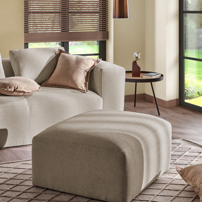 Kave Home Blok 3-zitsbank - Ivoor