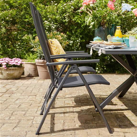 Hartman Aruba Verstelbare Tuinstoel - Antraciet