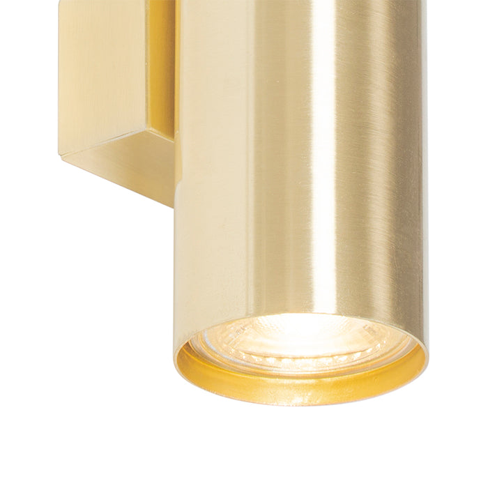 QAZQA Moderne wandlamp messing 2-lichts - Jeana