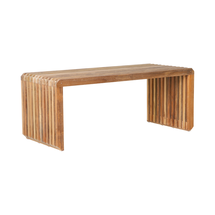 HKliving Slatted Bankje B 96 cm - Teak
