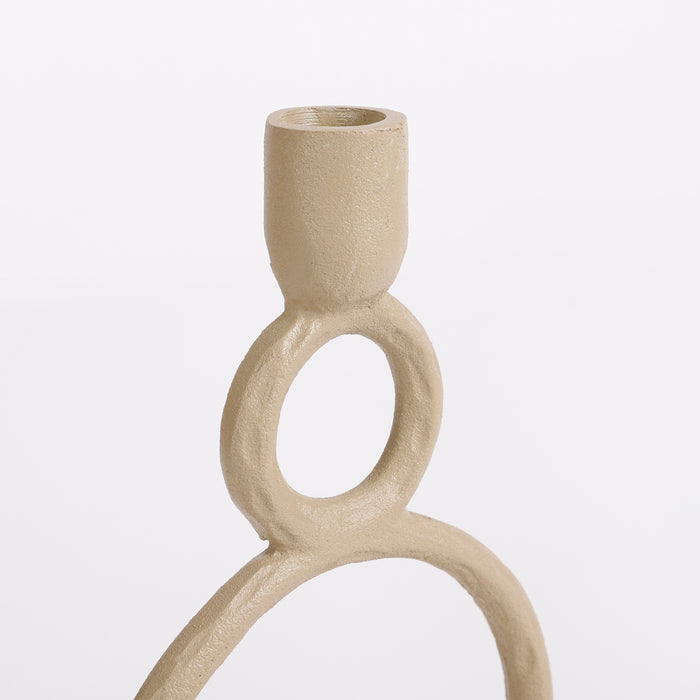 Mica Decorations Pitch Kandelaar H 23,5 cm - Taupe