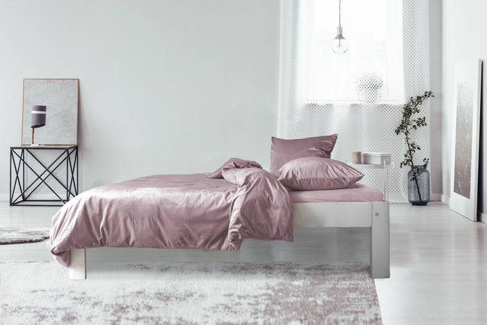 Elegance Dekbedovertrek Velvet Uni - shady pink