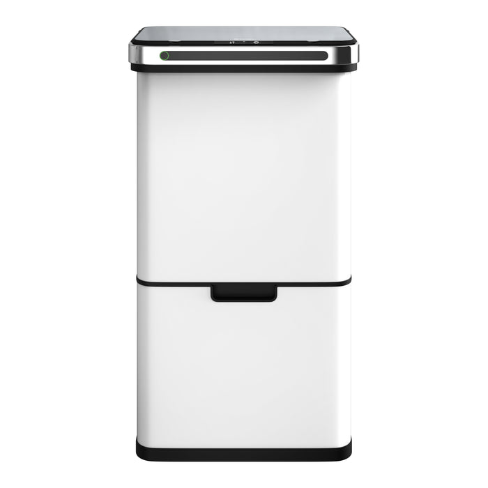 Homra DEXER prullenbak met sensor - 60L - 4 vakken - Wit