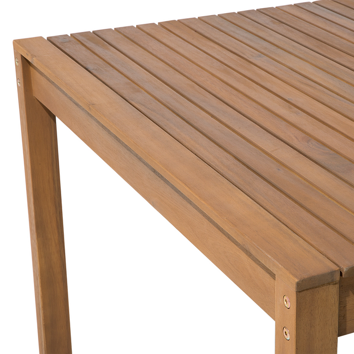 Beliani-SASSARI L-Tuinset voor 8-Lichte houtkleur|Groen|Wit-Acaciahout