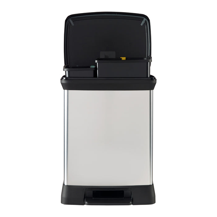 Curver Duo Decobin Pedaalemmer 28 Liter (10+18 Liter)