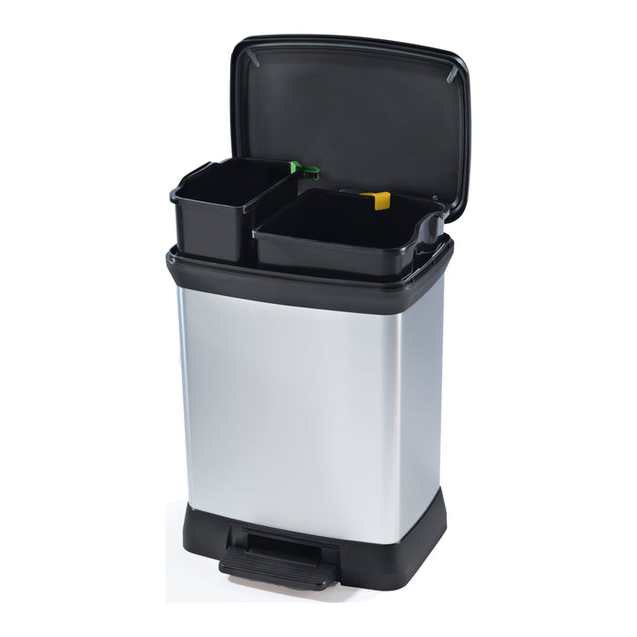 Curver Duo Decobin Pedaalemmer 28 Liter (10+18 Liter)