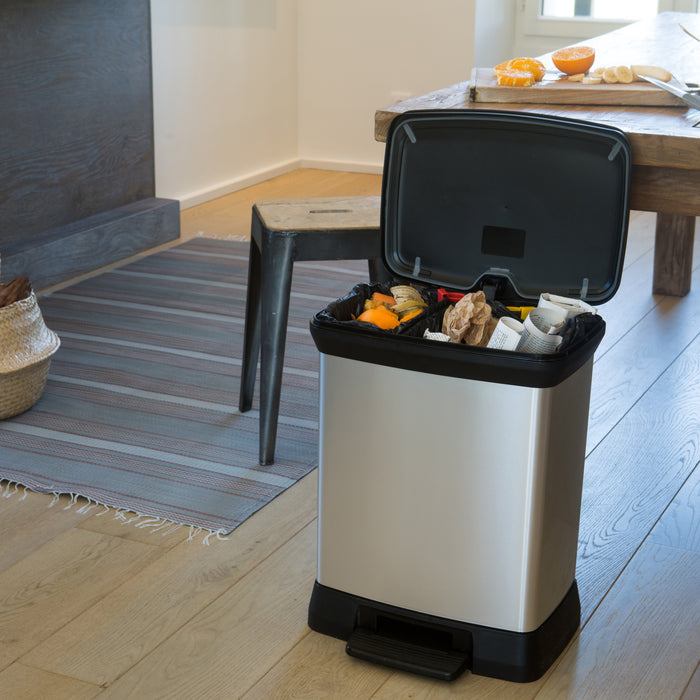 Curver Duo Decobin Pedaalemmer 28 Liter (10+18 Liter)