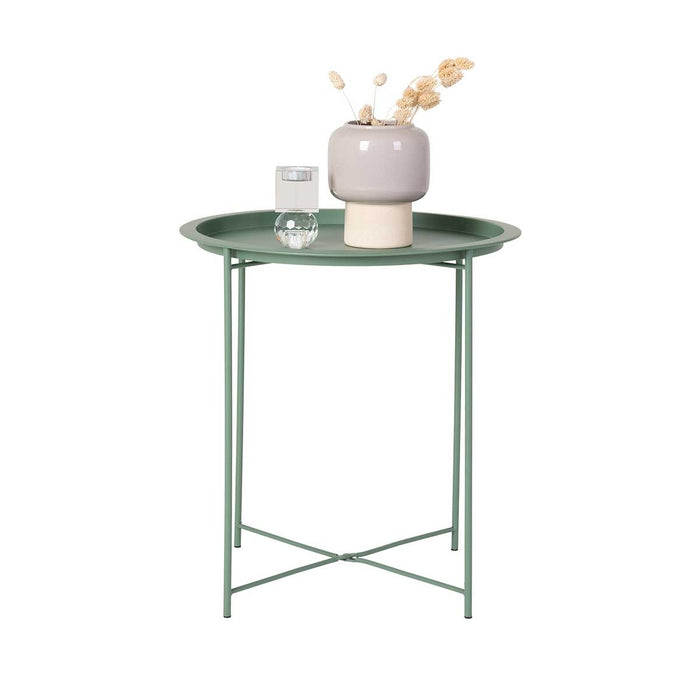 Artichok Tiffany metalen bijzettafel groen - Ø 47 cm