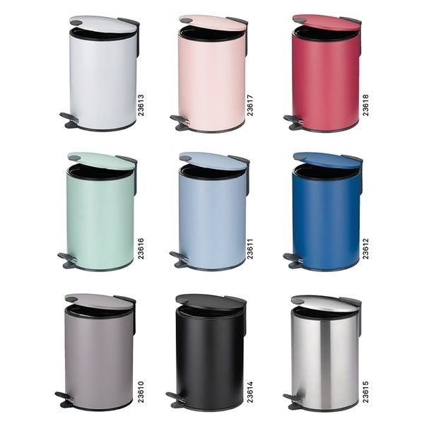 Kela Pedaal Afvalemmer, 5 L, Wit | Mats