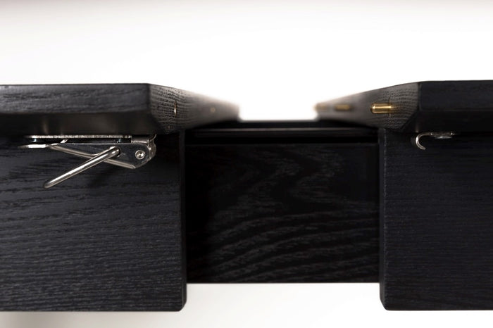 Zuiver Glimps Eettafel Uitschuifbaar - 120/162 x 80 cm - Zwart