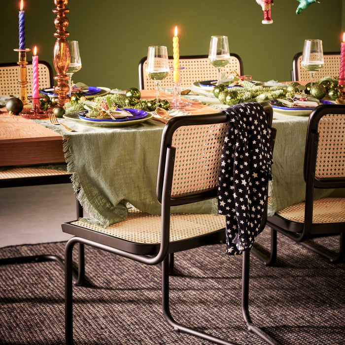 by fonQ Wave Eetkamerstoel - Zwart / Zwart