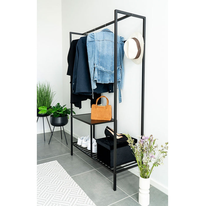 Artichok Karen metalen kledingrek zwart - 170 x 101 cm