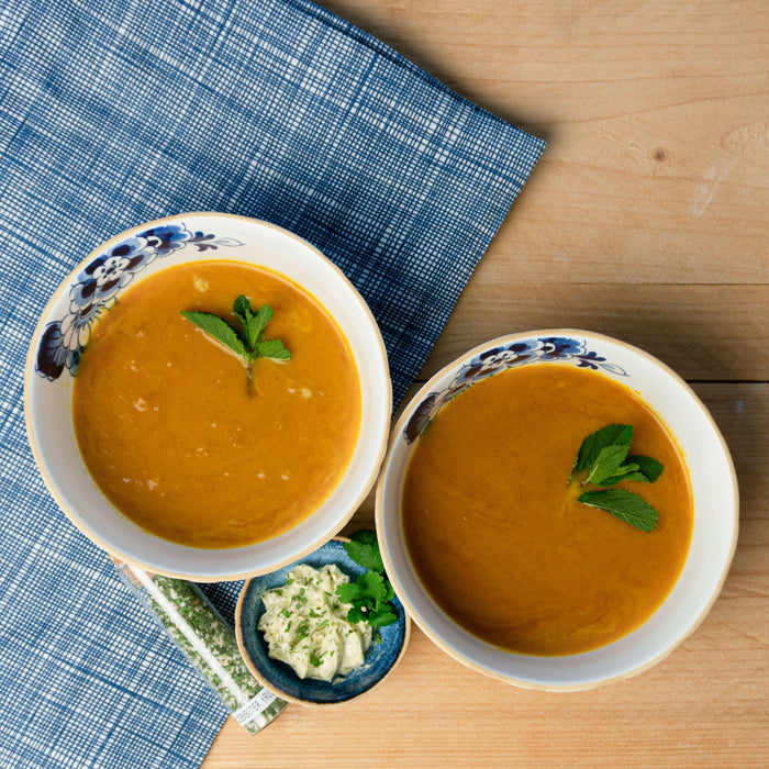 Heinen Delfts Blauw Blauw Bloesem Soepkom 4 st. 0,45 L