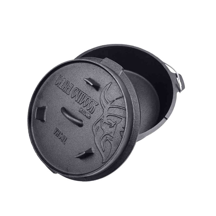 Dutch Oven 6.1L, zonder pootjes - Valhal Outdoor