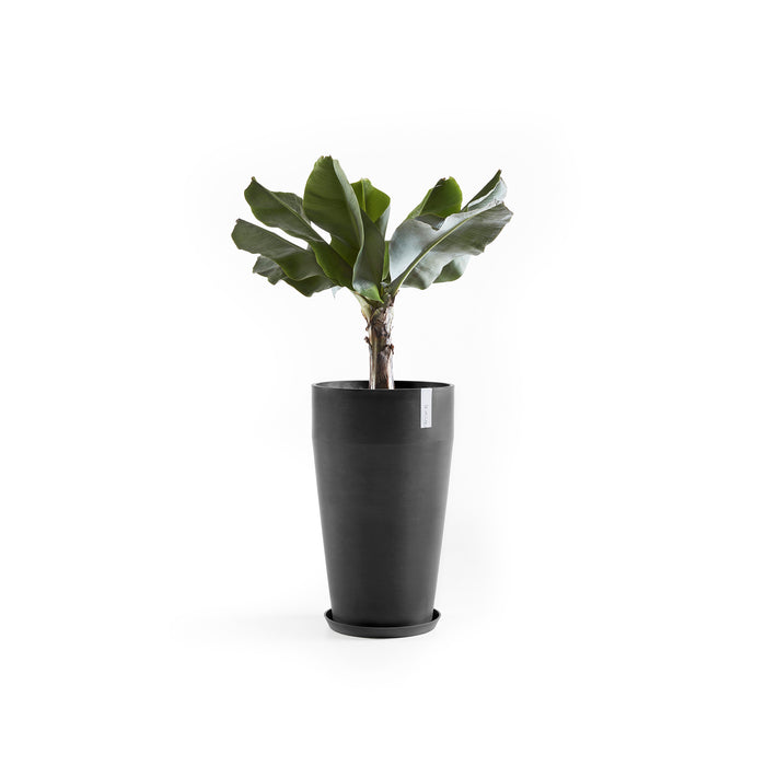 Ecopots Sankara Bloempot Ø 45 cm - Donkergrijs