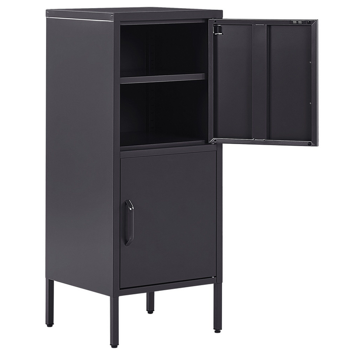 Beliani - HURON - Kantoorkast - Zwart - Staal