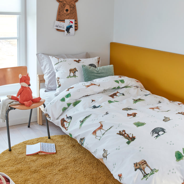 Beddinghouse Kids Forest Animals Dekbedovertrek 100 x 135 cm - Multi