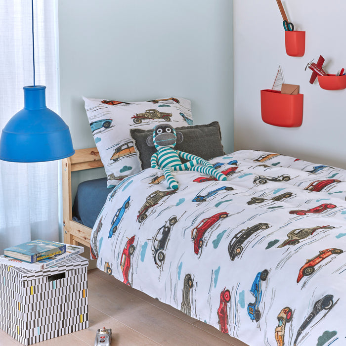 Beddinghouse Kids Oldtimers Dekbedovertrek 140 x 220 cm - Multi