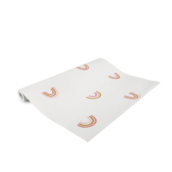 Little Dutch - Vliesbehang - Little Rainbows Wit - Wit - 10mx53 cm